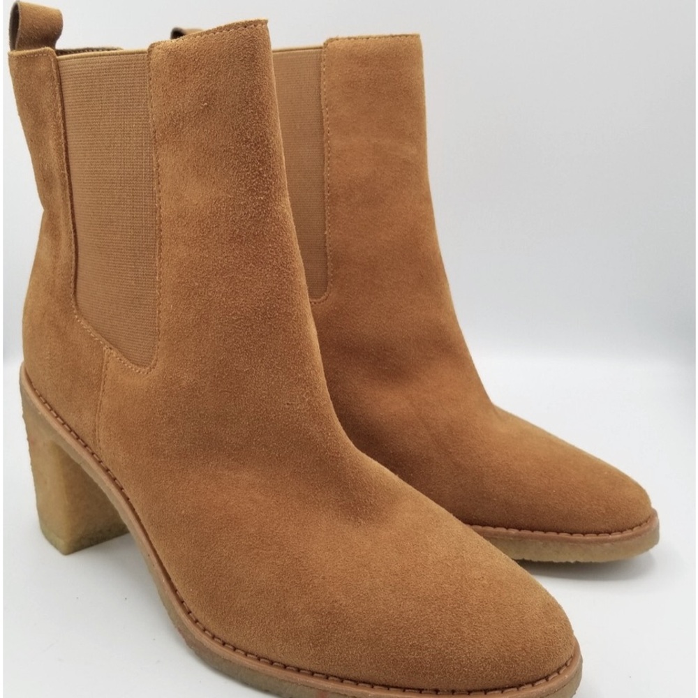 New Tan Suede Ankle Boots